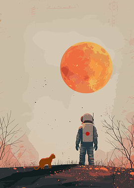 Red Moon and his Cat