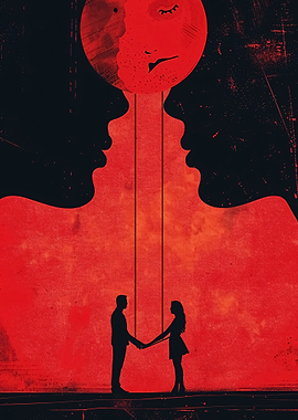 Minimalistic Red and Black