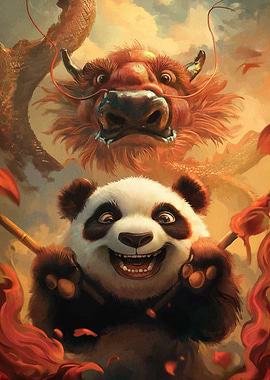 Panda Warrior Samurai