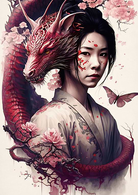 Geisha dragon