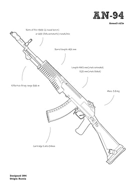 AN94 rifle gun cod russia