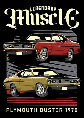 Retro Duster Muscle Car