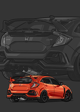 civic type r orange