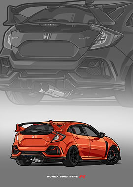 civic type r orange