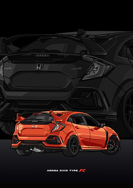 civic type r orange