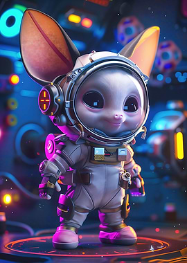 Cute Astronaut Space Mouse