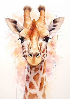 Giraffe Watercolor