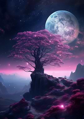 Galaxy Landscape Fantasy