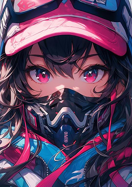 Cyberpunk Anime Girl Cute