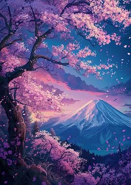 Sakura Japan Night Mount