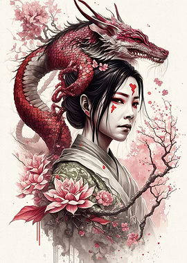 Geisha dragon