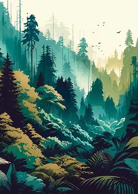 Lush Rainforest Landscape
