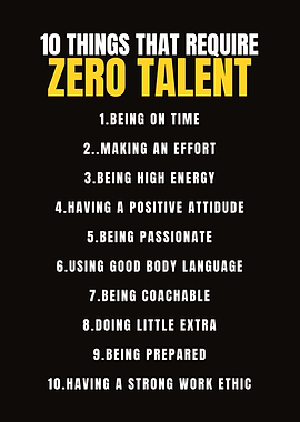 Require Zero Talent