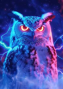Owl Bird Space Animal
