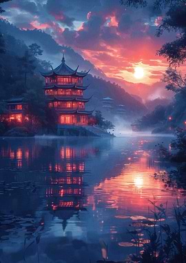 Chinese Landscape Mountain