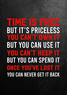 time is free motivation
