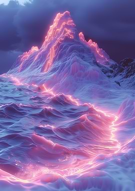 Mountain Nebula Neon Color