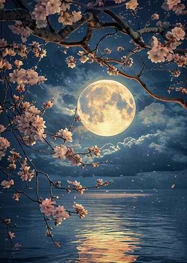 Moon Cherry Blossom