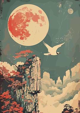 Bird Flying Peacefully Sky