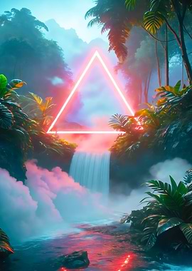 Tranquil Neon Enclave