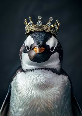 Cute Penguin King