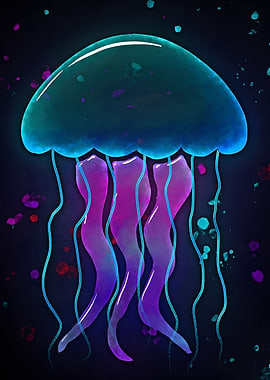 Glowing Jelly Fish