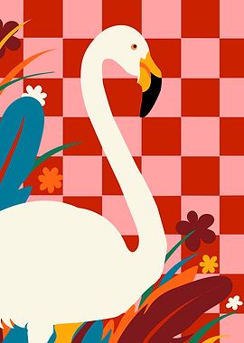 Checkers The Great Egret