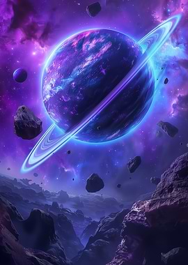 Purple Planet in Cosmic