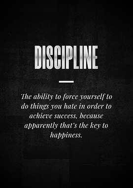 DISCIPLINE
