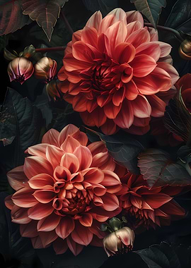 Realistic Dahlia