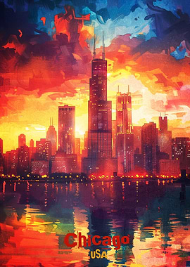 Chicago Art Poster
