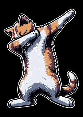 Dabbing Cat