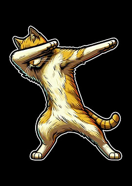 Dabbing Cat