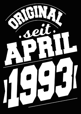 April 1993 31 Jahre