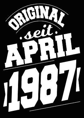 April 1987 37 Jahre