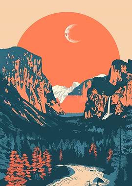 Yosemite Travel Art