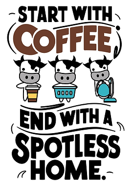 Start With Coffee Cows