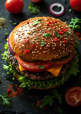 Delicious Burger Photo