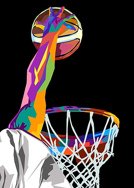 Basketball pop art
