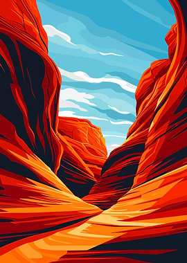 Antelope Canyon Travel Art