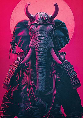 Elephant Warrior Samurai