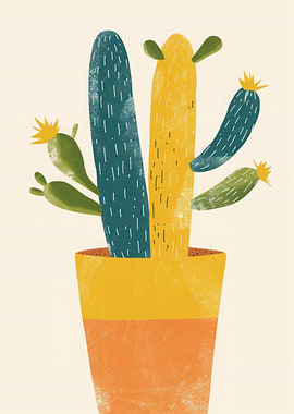 Minimalist Cactus Plant