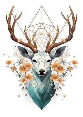 Geometric Wild Deer