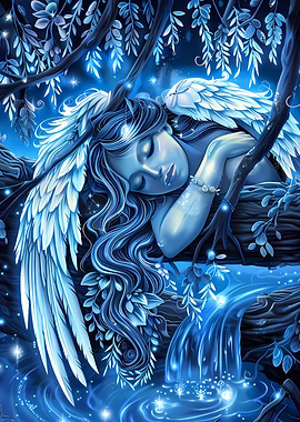 Azure Dreams of Neon Angel