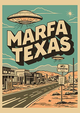 Marfa Texas Vintage Ufo