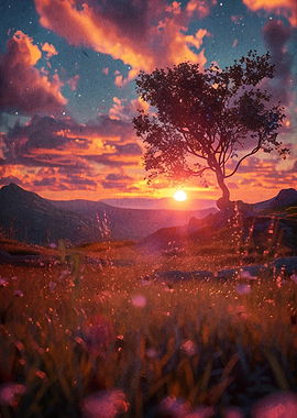 Sunset Nature Landscape