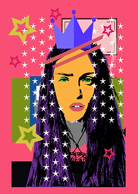 Queen sexy girl pink and