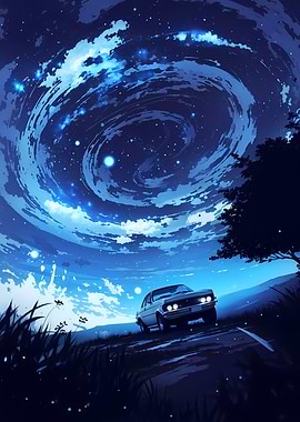 Anime Wild Night Sky