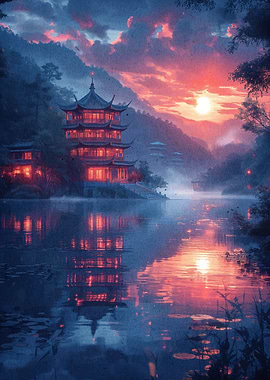 Sunset Landscape Nature