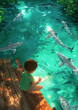 Sketching Sharks Anime